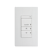 nLight AIR RPODBA DX Battery-Powered Wall Switch, Single Pole, On/off + Raise/Lower Control, Generation 2 - White