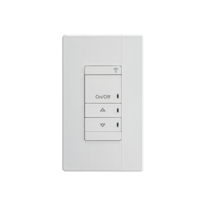 nLight RPODLA DX MVOLT AIR Wireless Line Powered Wall Switch, Single Pole, On/off + Raise/Lower Control, 120-277V, White, Generation 2