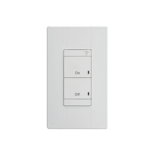 nLight RPODLA MVOLT AIR Wireless Line Powered Wall Switch, Single Pole, On/off Control, 120-277V, White, Generation 2