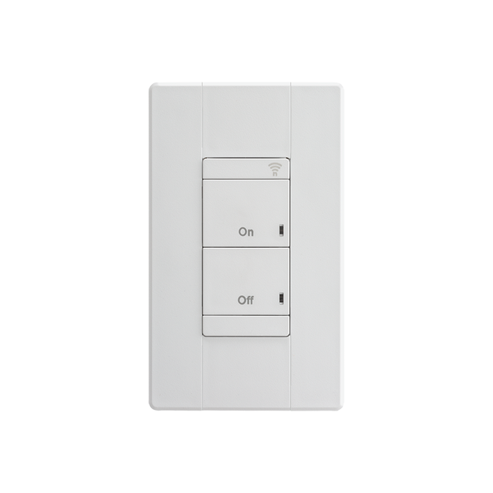 nLight RPODLA MVOLT AIR Wireless Line Powered Wall Switch, Single Pole, On/off Control, 120-277V, White, Generation 2