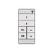 nLight RPODU 2S DX Wireless Battery Powered Wall Switch, 2 Scene Control (2 buttons), On/off + Raise/Lower Control, White, Generation 2