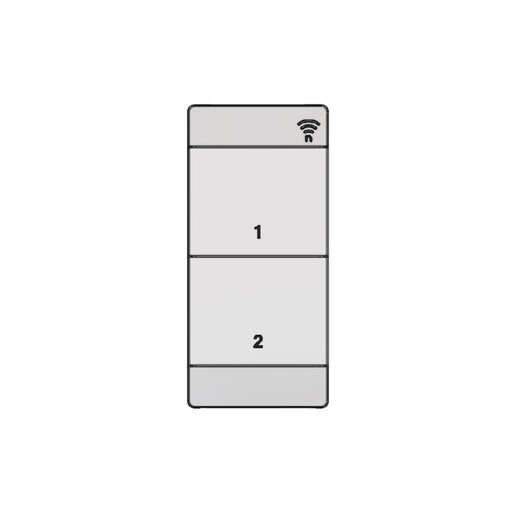nLight RPODU 2S Wireless Battery Powered Wall Switch, 2 Scene Control (2 buttons), White, Generation 2