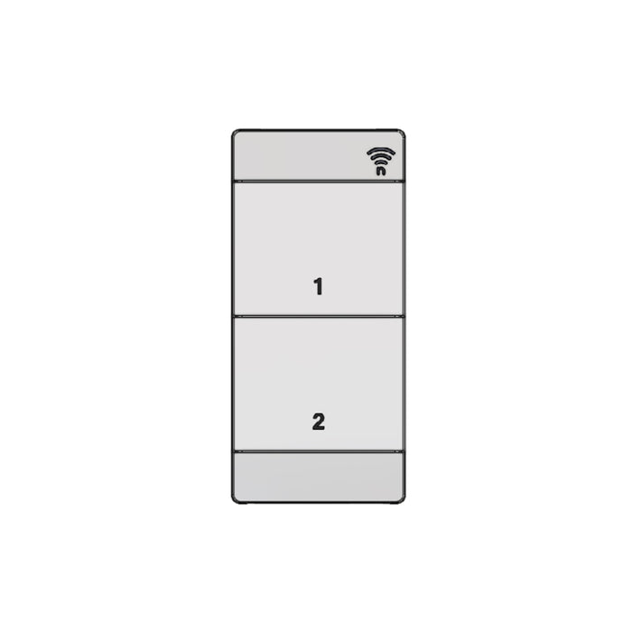 nLight RPODU 2S Wireless Battery Powered Wall Switch, 2 Scene Control (2 buttons), White, Generation 2
