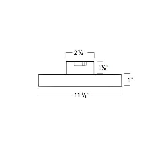 Rayon RSL11 11" LED Surface Mount w/ Glare Control & Emergency Backup, 5CCT Selectable, 120-277V, Fire-Rated Enclosure