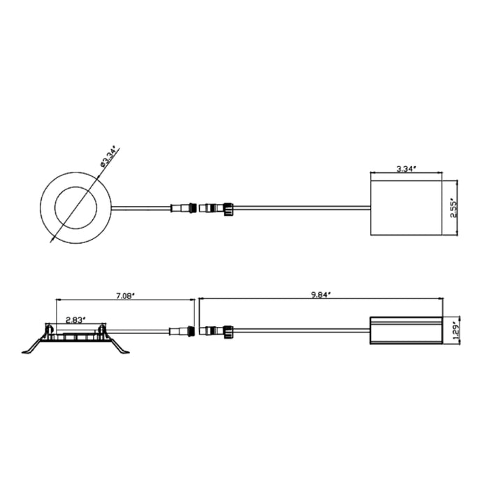 Westgate RSL3 3" LED Slim Recessed Light, 2700K
