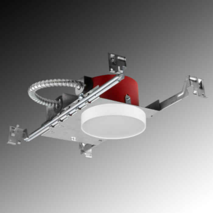 Rayon RSL4 4" LED Surface Mount w/ Glare Control & Emergency Backup, 5CCT Selectable, 120-277V, Fire-Rated Enclosure