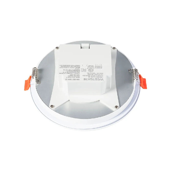 Westgate RSL6-JB 6" LED Slim Snap-In Recessed Light with J-Box, CCT Selectable