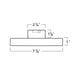 Rayon RSL7 7" LED Surface Mount w/ Glare Control, 5CCT Selectable, 120V
