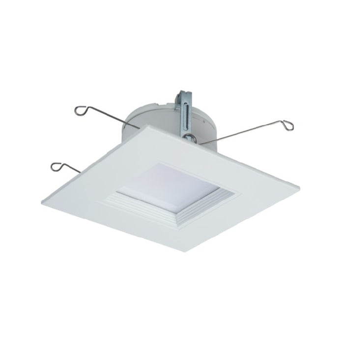 Halo RSQ5 5" LED Square Recessed Baffle Trim, 5CCT & 2 Lumens Selectable, 120V, 90 CRI, Matte White