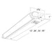 Rayon RULC24 24" 10W LED Adjustable Under Cabinet, 5CCT Selectable, 120-277V