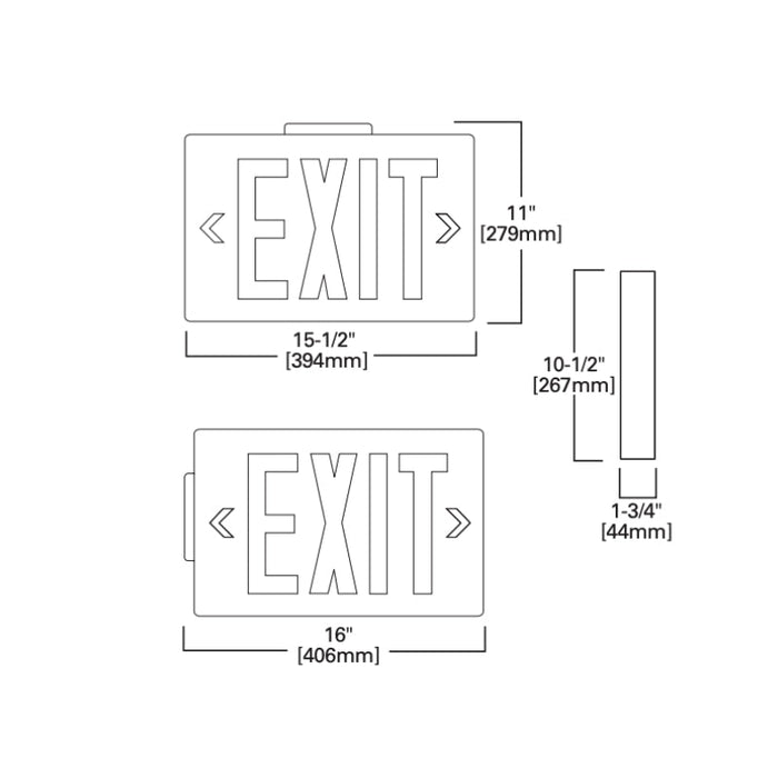 RXD Exit Sign