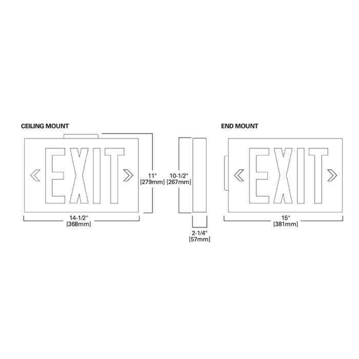 RXS Steel Exit Signs