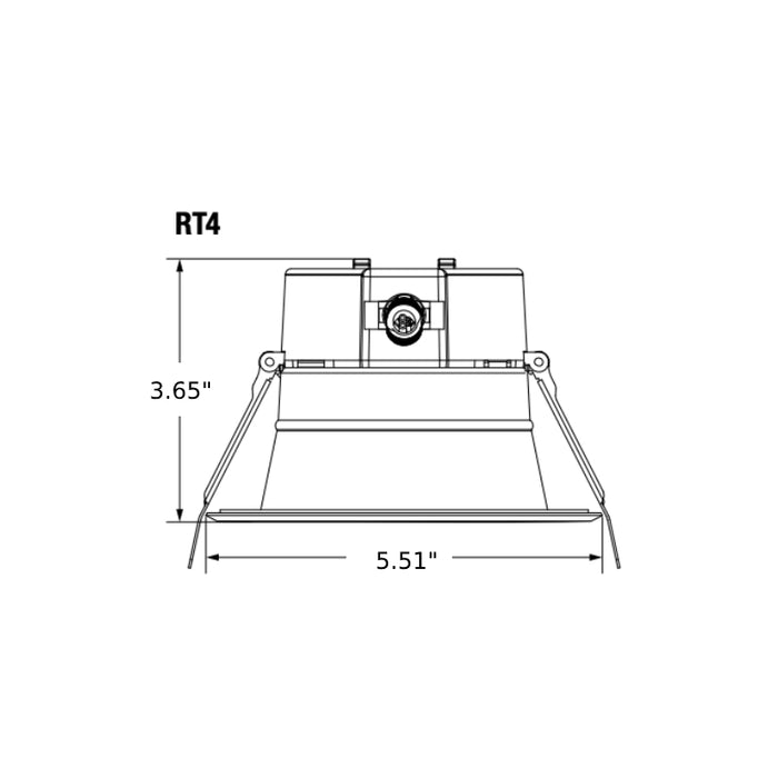 LEDvance 62804 4" 7W/8W/9W LED Commercial Recessed Downlights, TAA