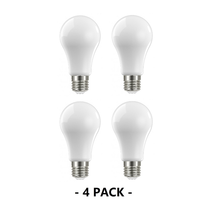 Satco S11508 13W A19 Dimmable LED Filament Bulb, E26 Base, 2700K, Frosted, 4-Pack