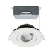Satco S11618R1 4" 12W LED Round Direct Wire Downlight, CCT Selectable-White