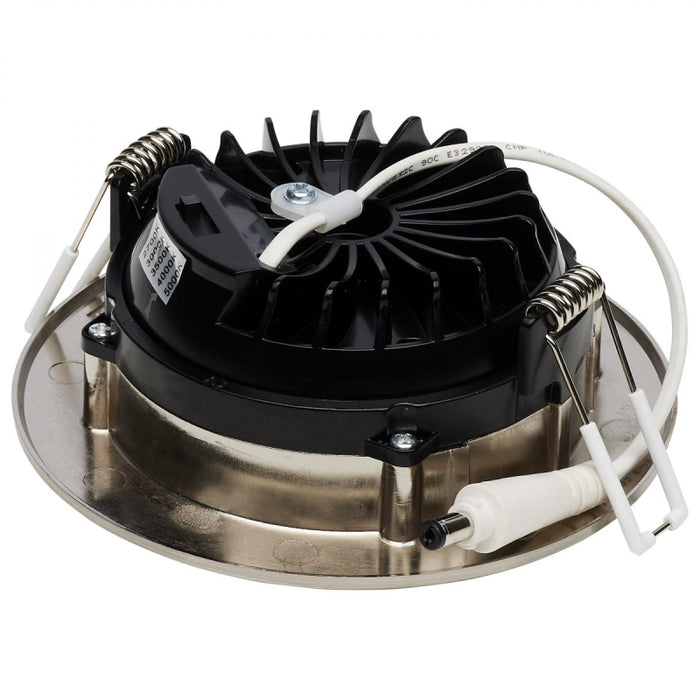 Satco S11618R1 4" 12W LED Round Direct Wire Downlight, CCT Selectable-Brushed Nickel