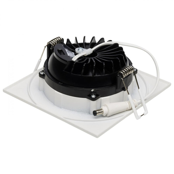 Satco S11621R1 4" 12W LED Square Direct Wire Downlight, CCT Selectable-White
