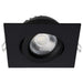 Satco S11621R1 4" 12W LED Square Direct Wire Downlight, CCT Selectable-Black
