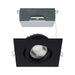 Satco S11621R1 4" 12W LED Square Direct Wire Downlight, CCT Selectable-Black