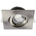 Satco S11621R1 4" 12W LED Square Direct Wire Downlight, CCT Selectable-Brushed Nickel