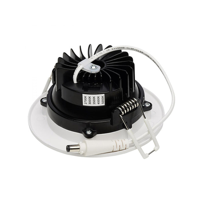 Satco 3.5" 12W LED Round Direct Wire Downlight Gimbaled, CCT Selectable - White