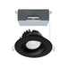 Satco 3.5" 12W LED Round Direct Wire Downlight Gimbaled, CCT Selectable - Black