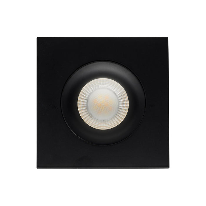 Satco 3.5" 12W LED Square Direct Wire Downlight Gimbaled, CCT Selectable