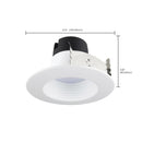 Satco S11844 4" 7W LED Recessed Downlight, CCT Selectable