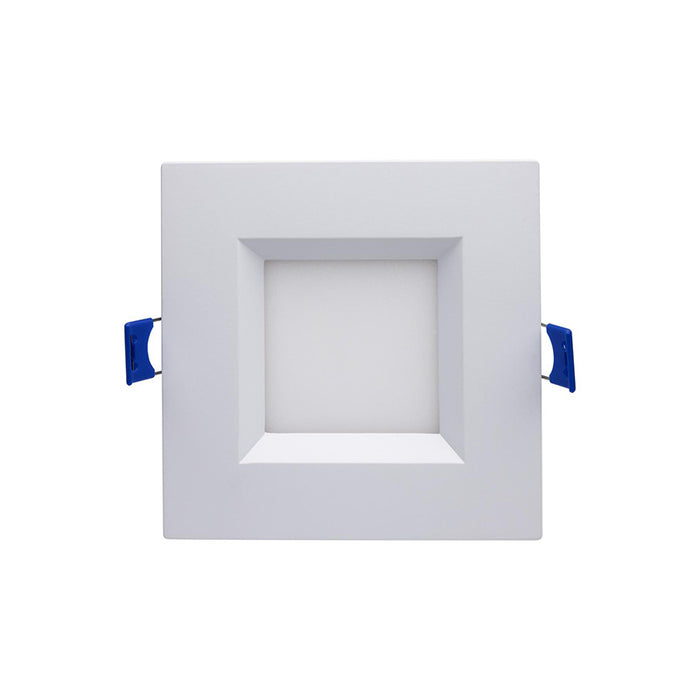 Satco S11871 4" 12W LED Square Low Profile Regress Baffle Downlight, CCT Selectable