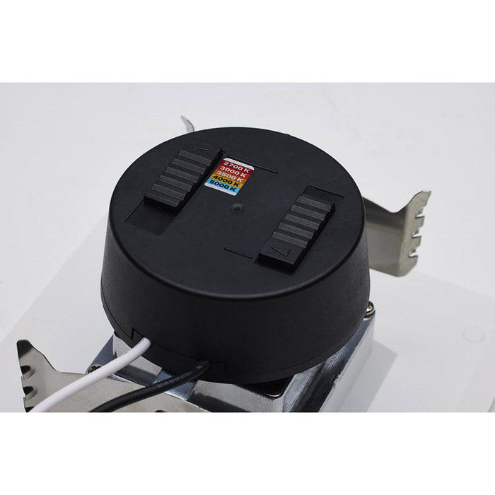 Satco S11884 4" 5.8W/7W/9.5W LED Square Downlight Retrofit, CCT Selectable