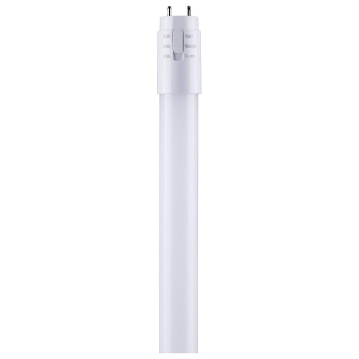 Satco S11918 10W LED T8 Lamp, G13 Medium Bi Pin Base, CCT Selectable, 2-Pack