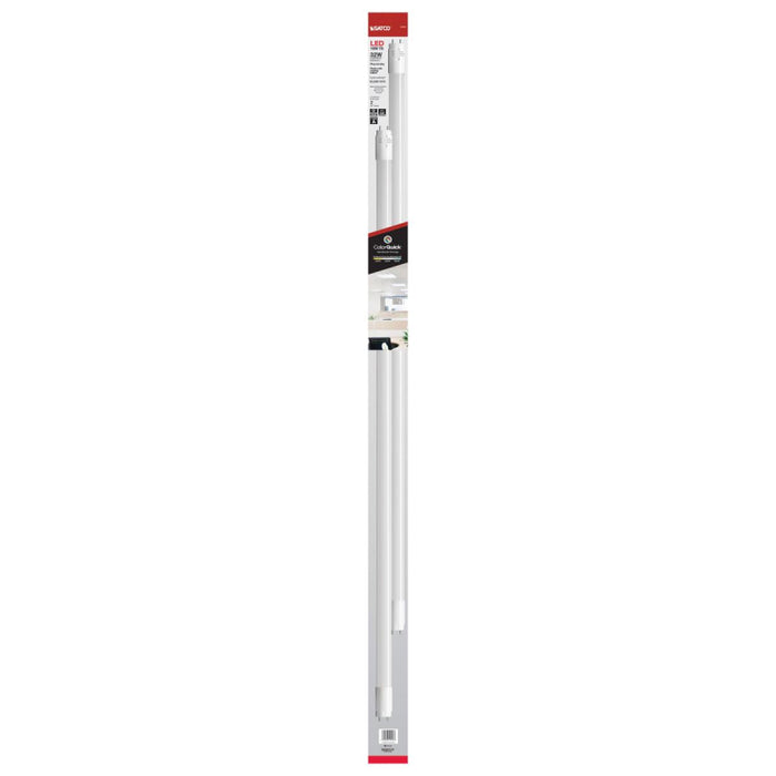 Satco S11918 10W LED T8 Lamp, G13 Medium Bi Pin Base, 3CCT Selectable, Type A, Ballast Dependent, 10-Pack(20 Units)