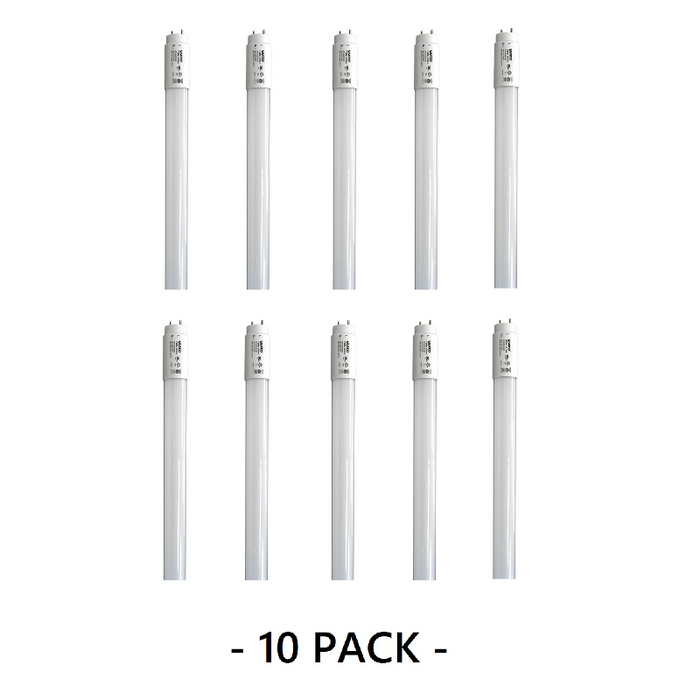 Satco S11954 22W  60" LED T8 Ballast Bypass Lamps, 5000K, 10-Pack