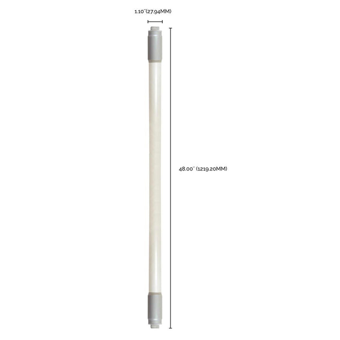 Satco S11965 18W 4-ft T8 LED Linear Bulb, Type B, Recessed Double Contact Base, 6500K