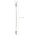 Satco S11965 18W 4-ft T8 LED Linear Bulb, Type B, Recessed Double Contact Base, 6500K