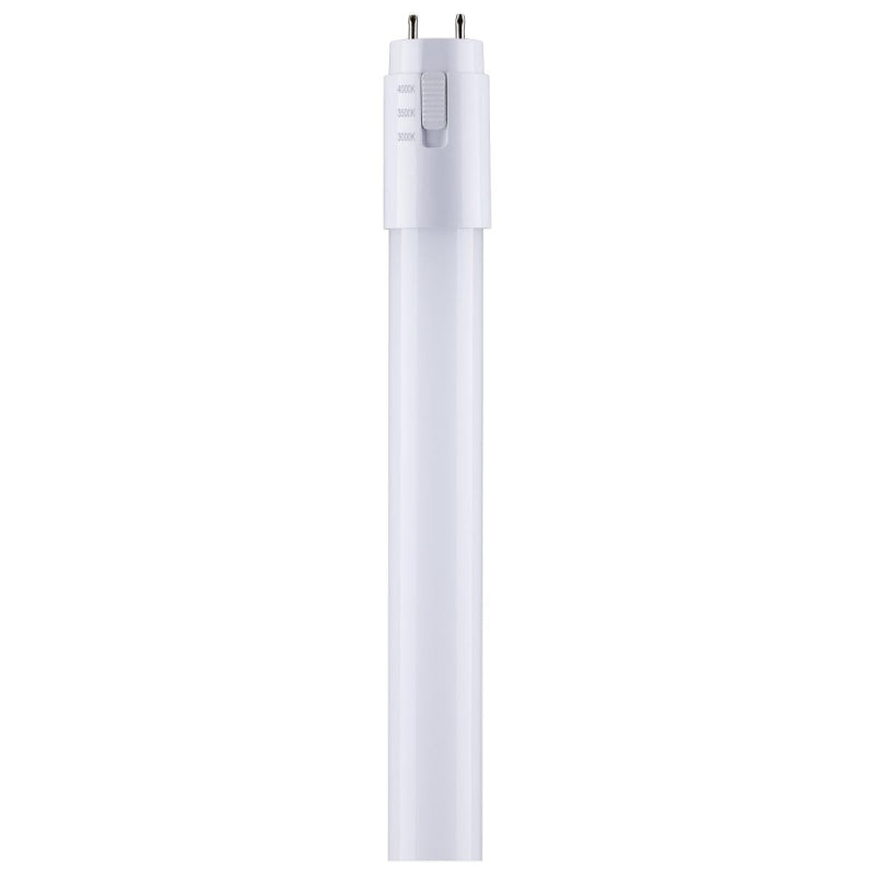 Satco S11968 10W LED T8 Lamp, G13 Medium Bi Pin Base, CCT Selectable
