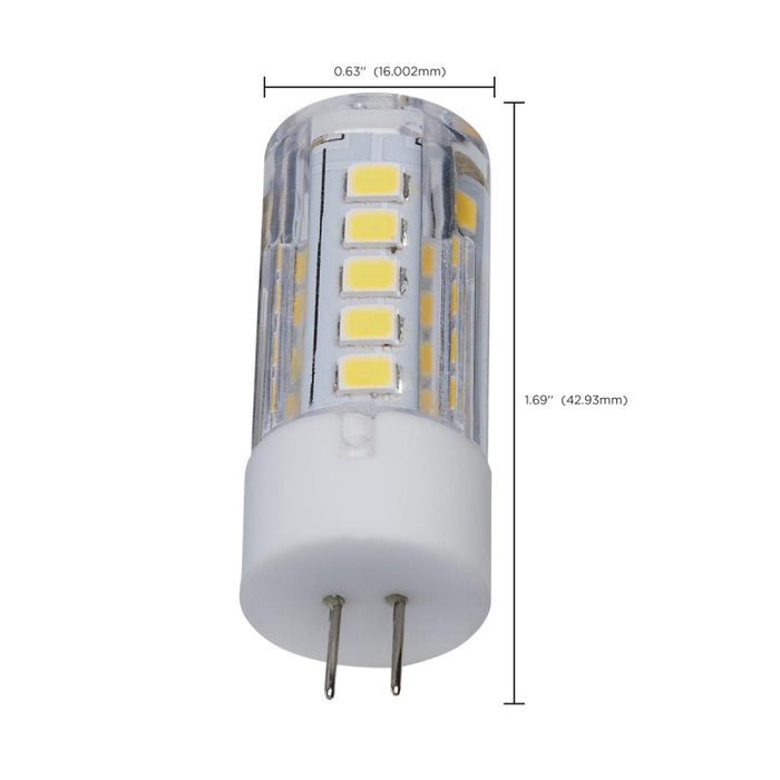 Satco S12312 3W T5 LED Bulb, G4 Base, 5000K