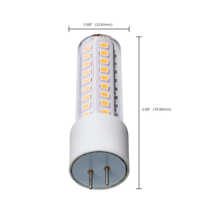 Satco S12321 6.5W T6 LED Bulb, GY6.35 Base, 5000K