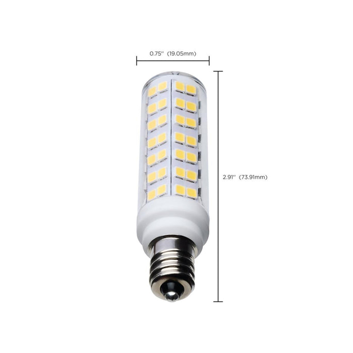 Satco S12347 6.5W T6 LED Bulb, E12 Base, 5000K