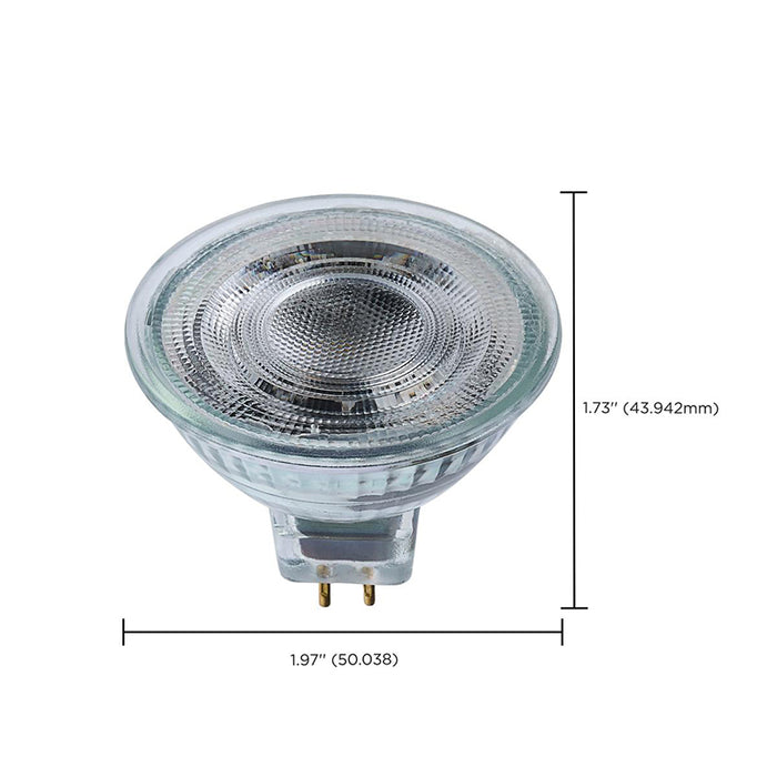 Satco S12367 5.5W MR16 LED Bulb, GU5.3 Base, 3500K