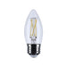 Satco S12502 5.5W B11 LED Bulb, E26 Base, 3000K, Clear