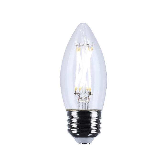 Satco S12504 5.5W B11 LED Bulb, E26 Base, 5000K, Clear
