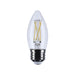 Satco S12504 5.5W B11 LED Bulb, E26 Base, 5000K, Clear