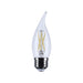 Satco S12512 5.5W CA10 LED Bulb, E26 Base, 3000K, Clear
