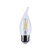 Satco S12513 5.5W CA10 LED Bulb, E26 Base, 5000K, Clear