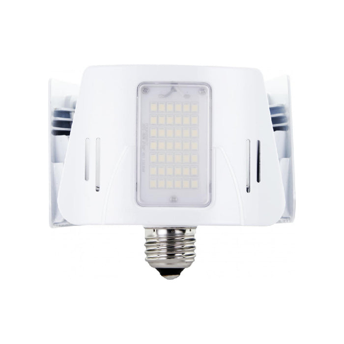 Satco S13118 60W LED Utility Light, Corncob; 4000K; Medium Base; 100-277V; Adjustable Beam Angle