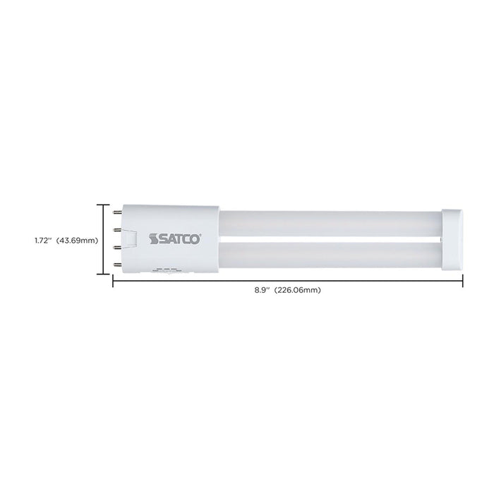 Satco S18420 8.5W PLL LED Bulb, 2G11 Base, 5CCT Selectable