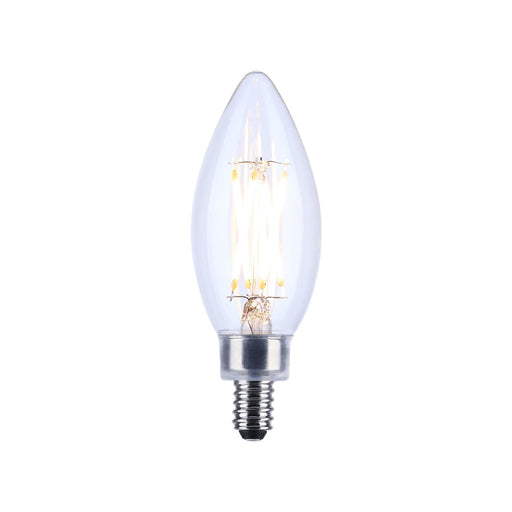 Satco S21274 5.5W B11 LED Filament Bulb, E12 Base, 3000K, Clear
