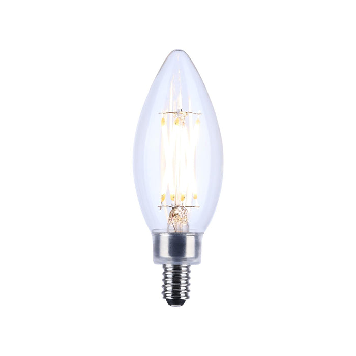Satco S21274 5.5W B11 LED Filament Bulb, E12 Base, 3000K, Clear
