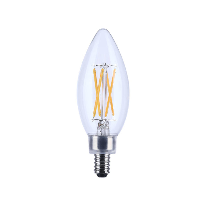 Satco S21274 5.5W B11 LED Filament Bulb, E12 Base, 3000K, Clear